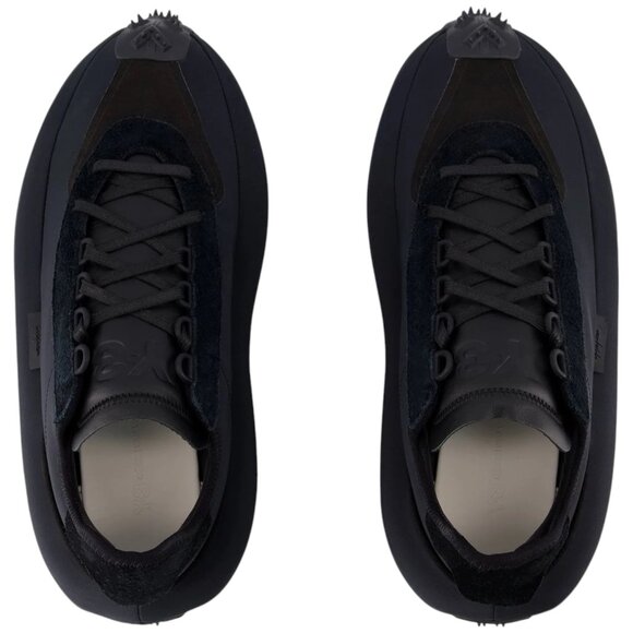 Size 9.5 - Y-3 Adidas Men's Makura Black Sneakers Shoes NEW no box - Picture 3 of 16